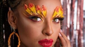 Olhos Maquiagem de Carnaval